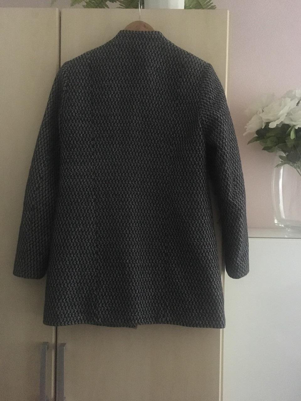 Damen Wintermantel schwarz weiß Gr. M