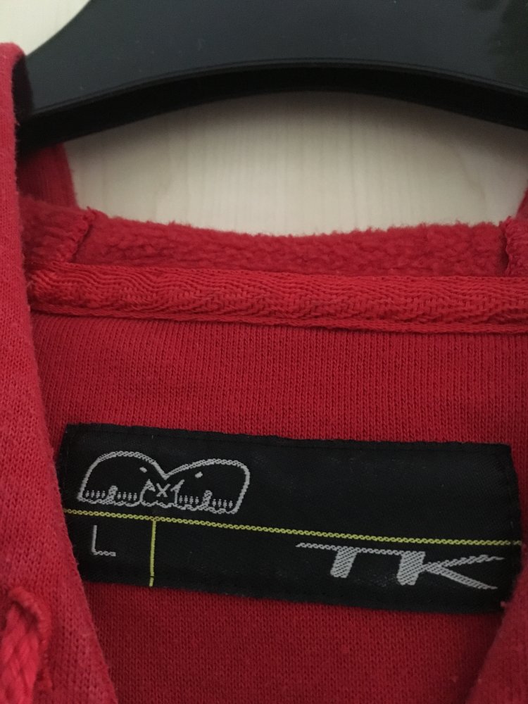 Herren Hoodie rot Gr. L