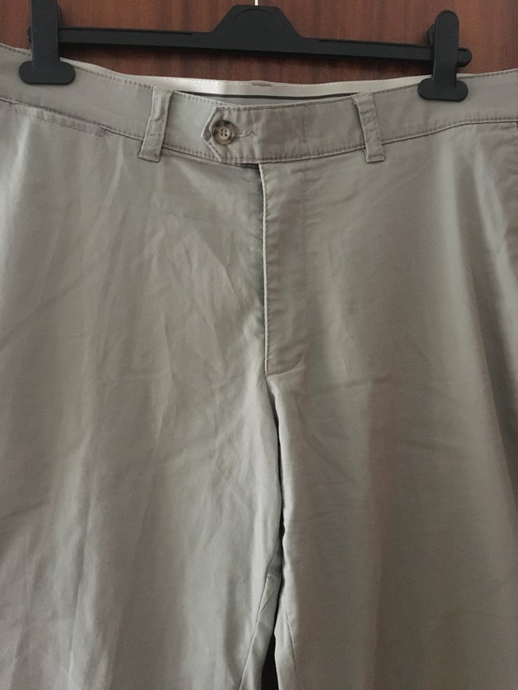 Beige Herren Stoffhose Gr. 52 