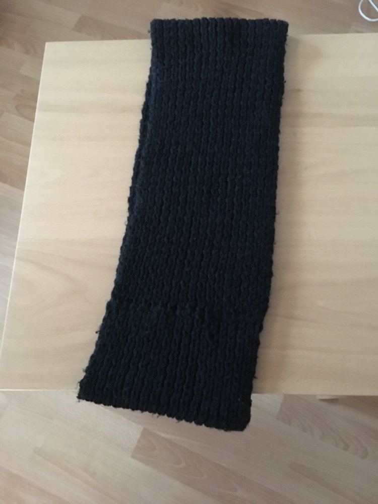 Damen Winter Schal Rundhals schwarz 