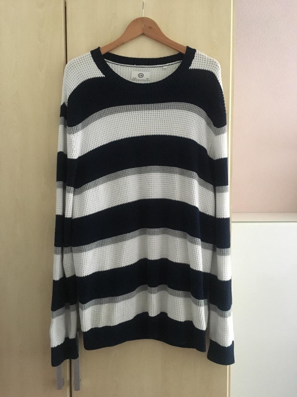 Damen Rundhalspullover gestreift Gr. XXL