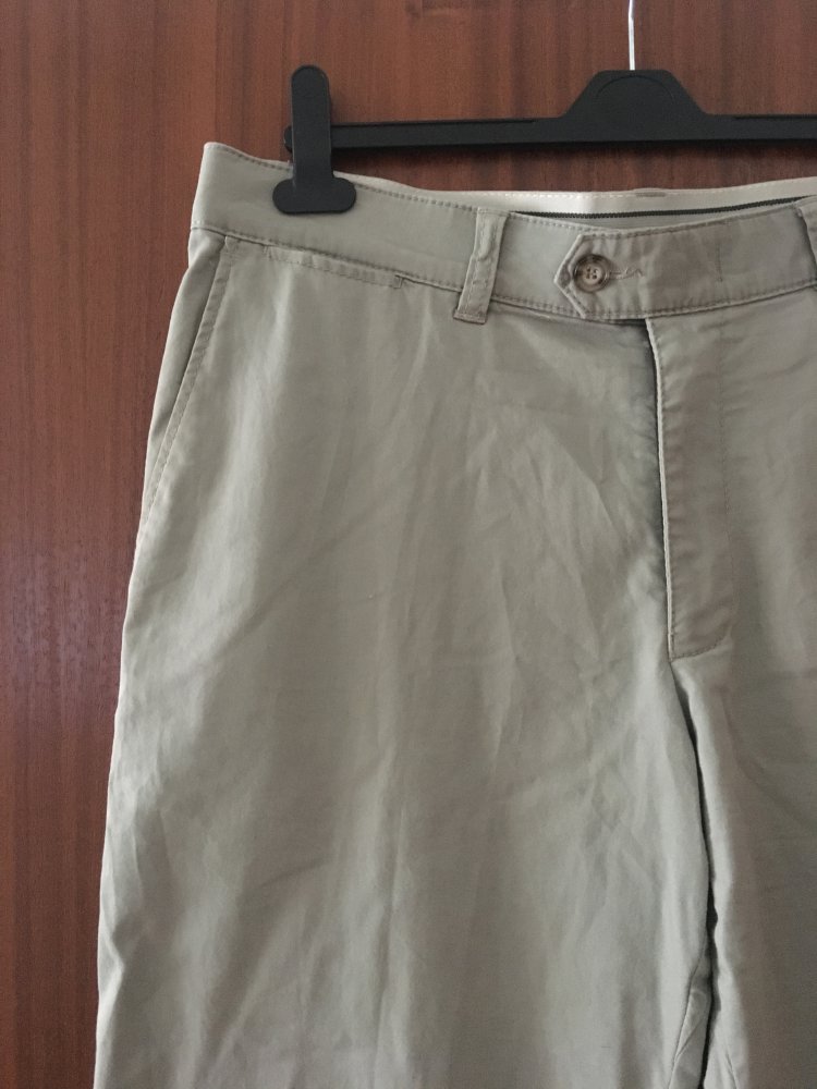 Beige Herren Stoffhose Gr. 52 