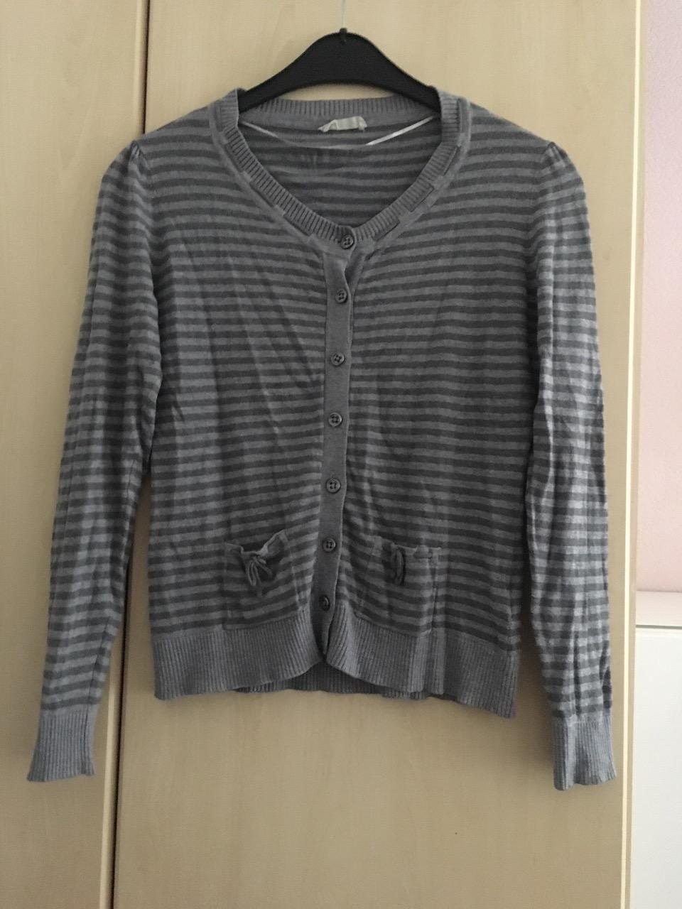 Damen Knopfbluse grau Gr. M