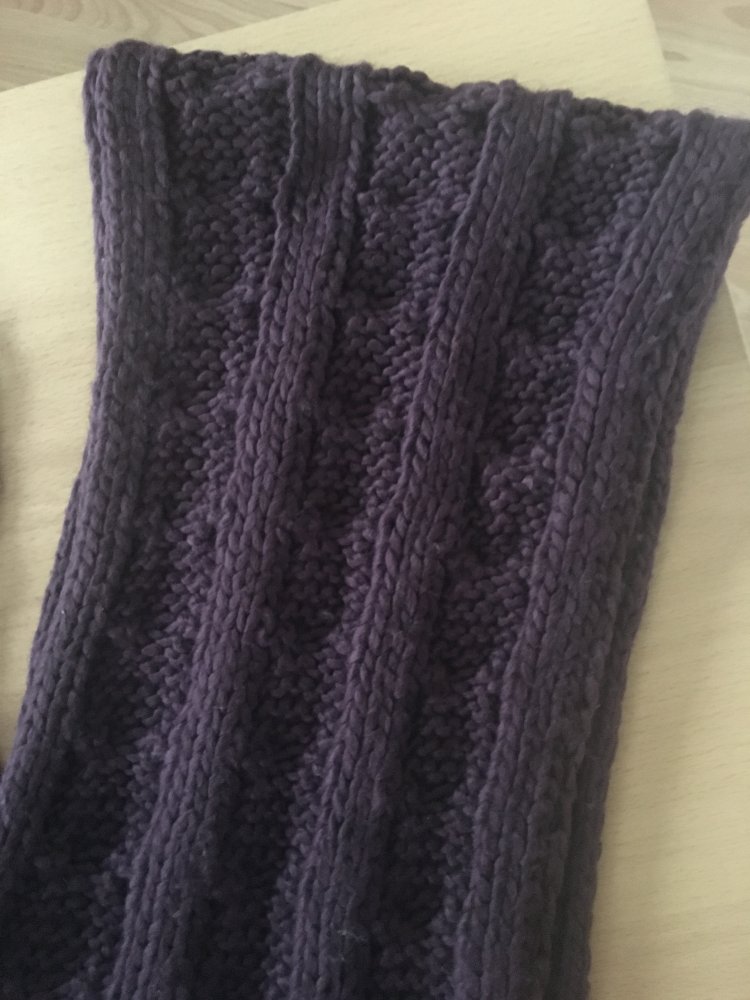 Damen Winter Strickschal braun 