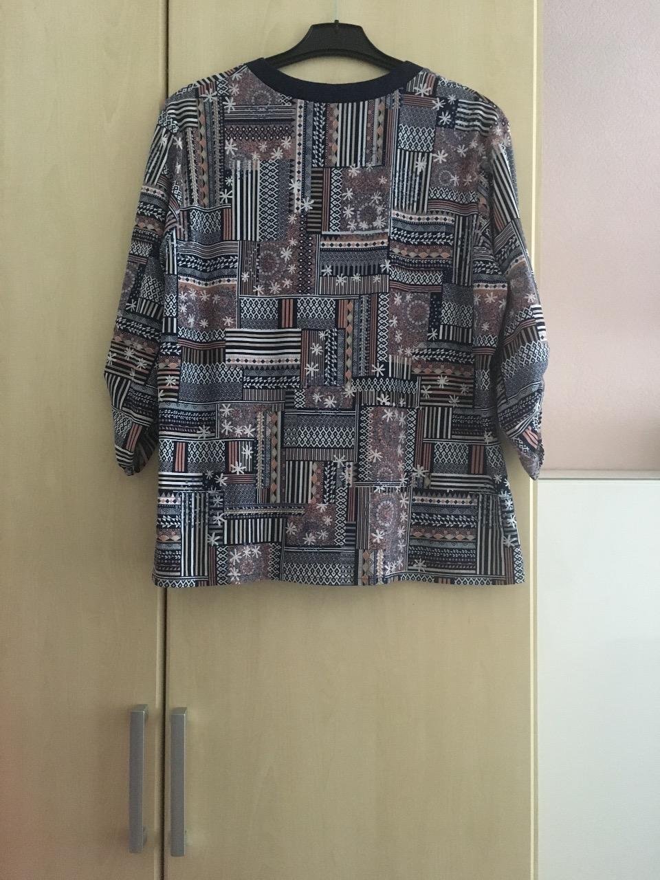 Damen Bluse 3/4 Arm Gr. 3XL