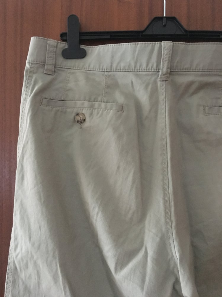 Beige Herren Stoffhose Gr. 52 