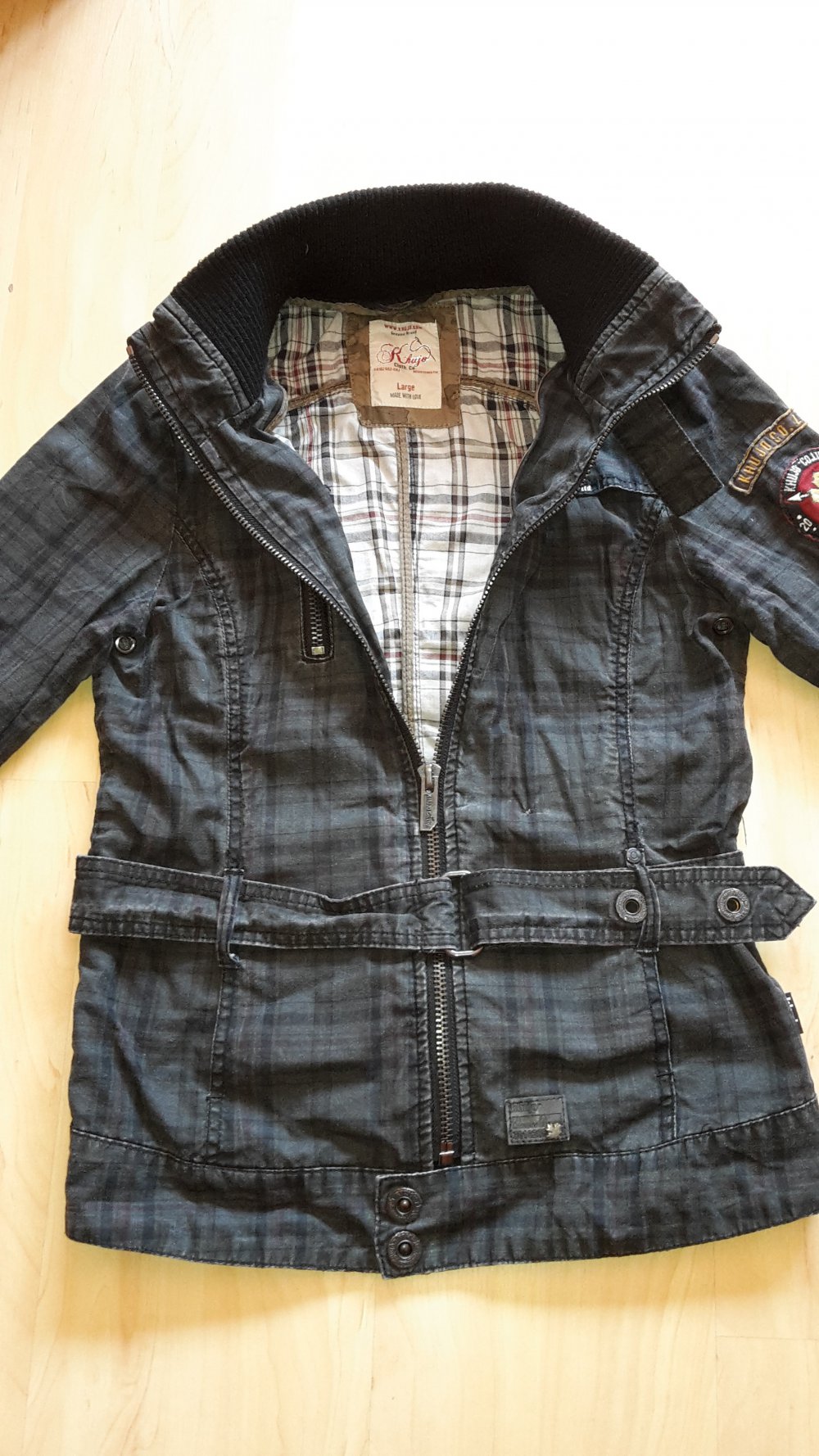 KHUJO Jacke LISSY III check Gr. L
