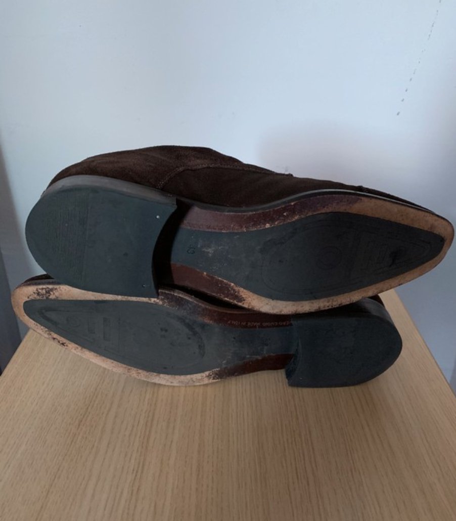 Business- Slipper Konstantin Starke Braun Rauleder Gr.43