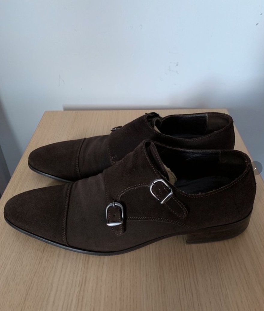 Business- Slipper Konstantin Starke Braun Rauleder Gr.43