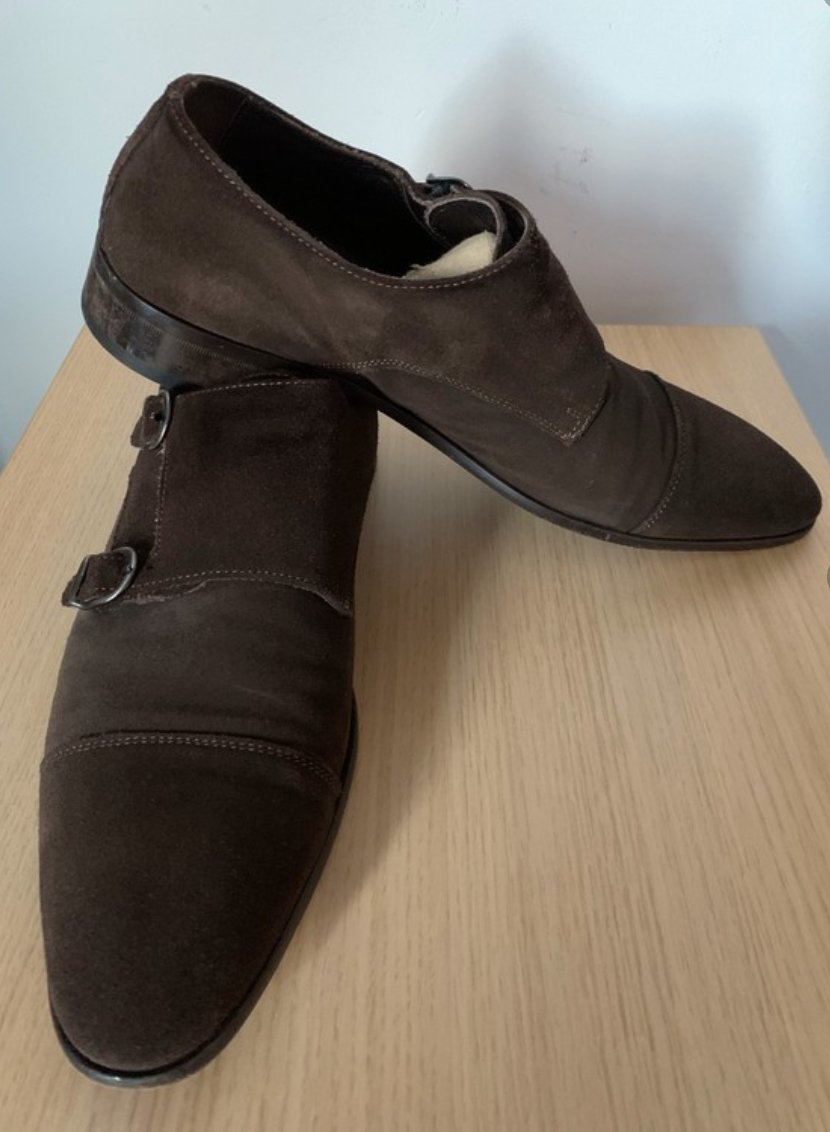 Business- Slipper Konstantin Starke Braun Rauleder Gr.43