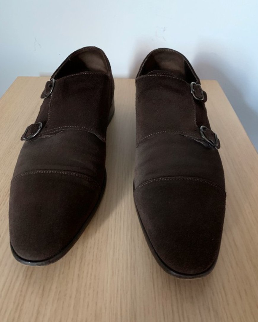 Business- Slipper Konstantin Starke Braun Rauleder Gr.43