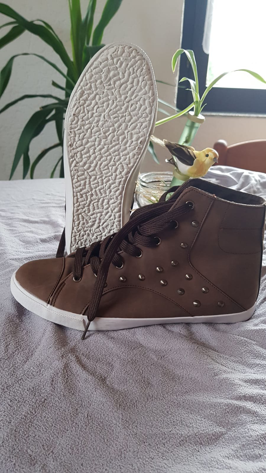 Sneaker mit hohem Schaft Gr. 39