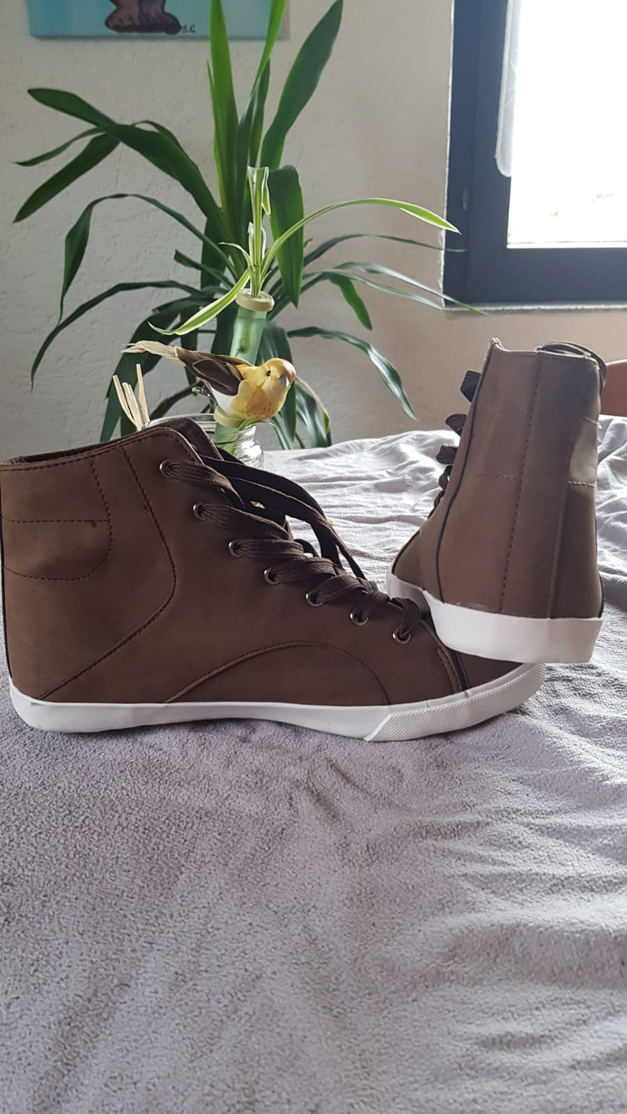 Sneaker mit hohem Schaft Gr. 39