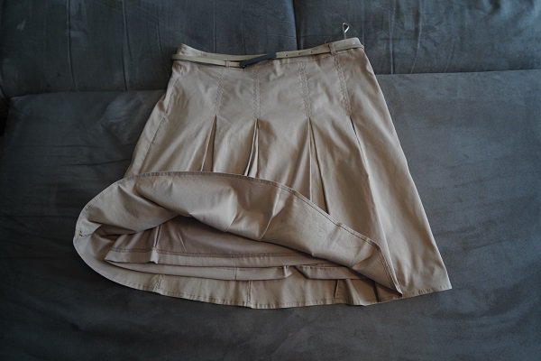 Esprit Damen Rock mit Gürtel 