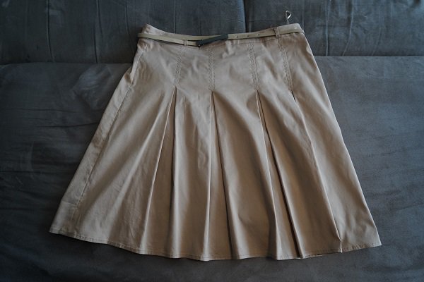 Esprit Damen Rock mit Gürtel 