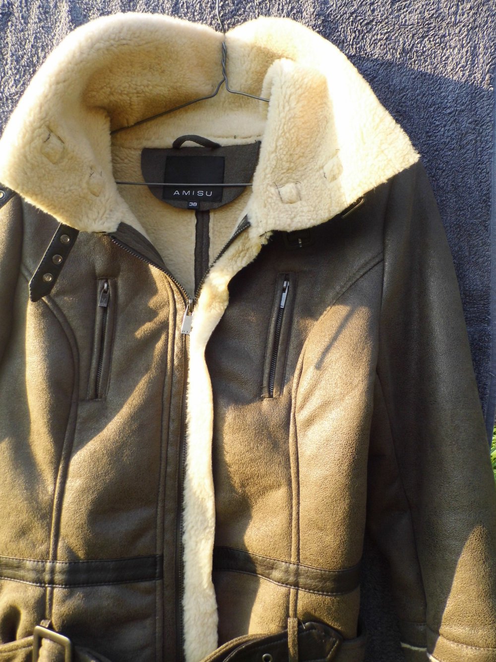 Smarte Lederjacke mit Fell