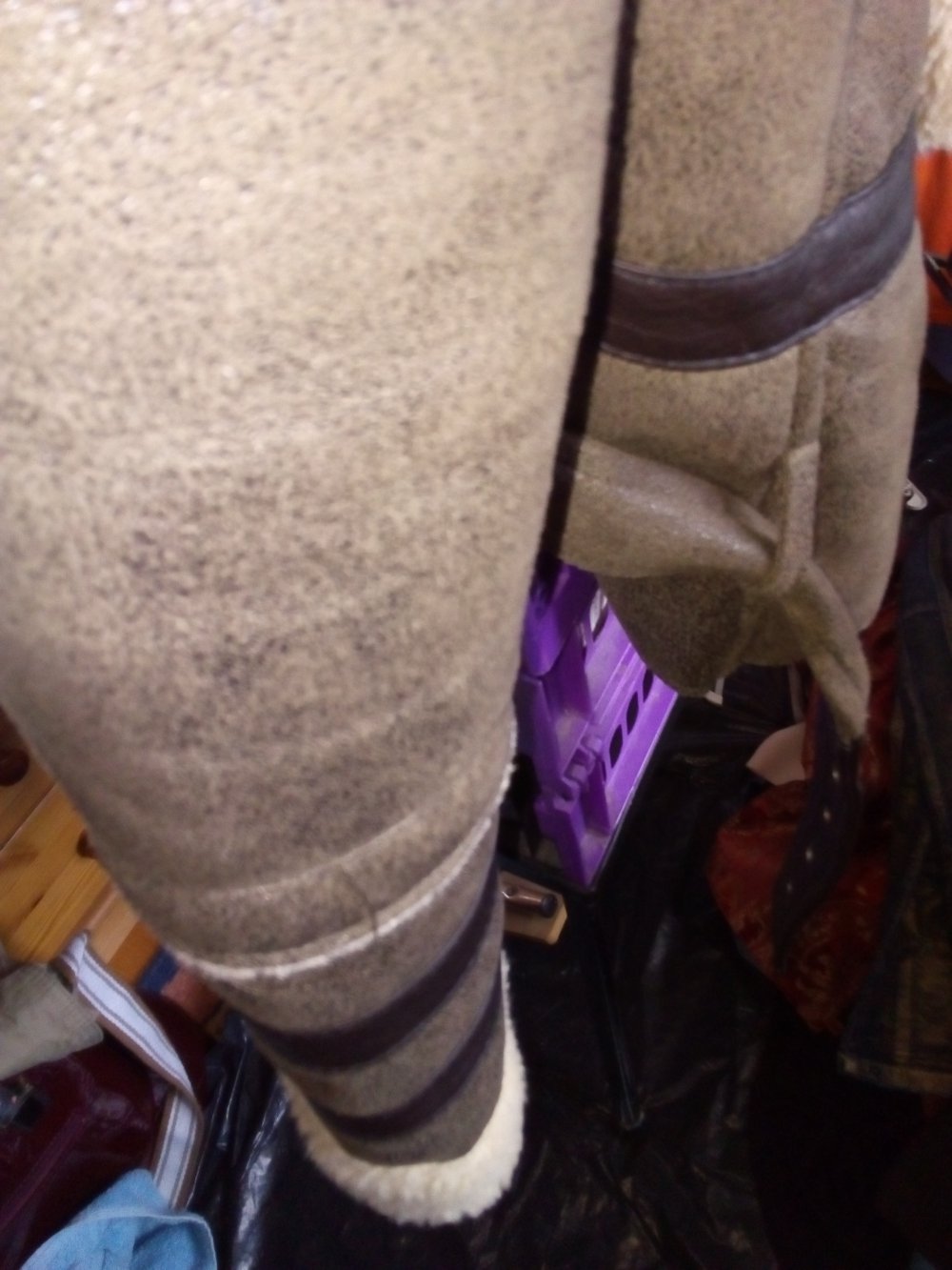 Smarte Lederjacke mit Fell