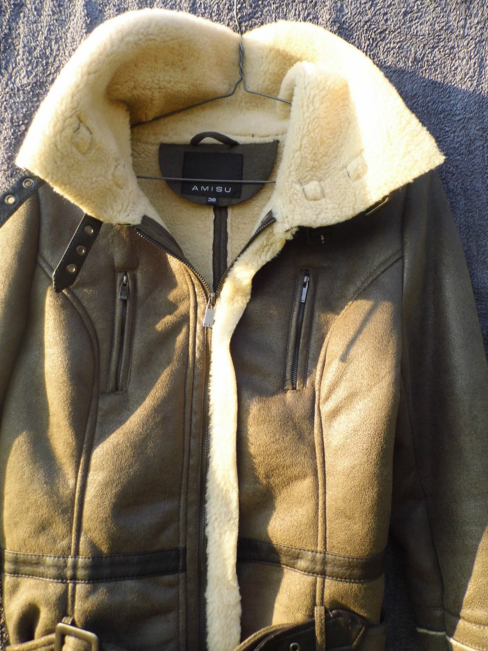 Smarte Lederjacke mit Fell