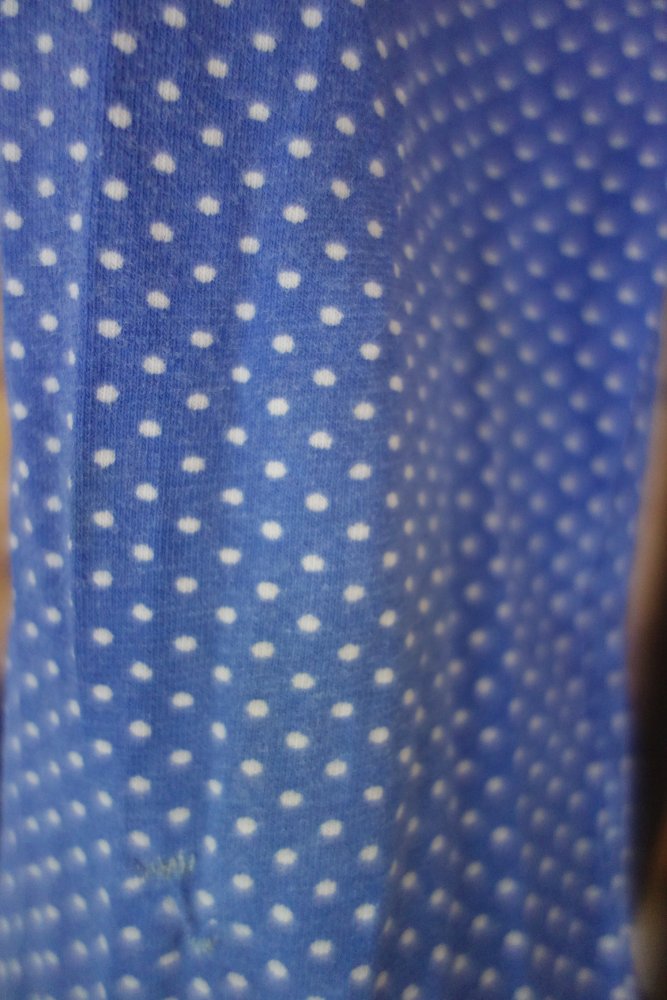 Leggings handmade blau gepunktet 110