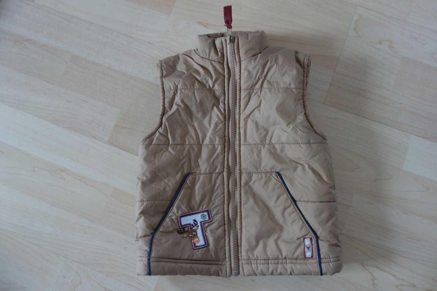 Weste braun 92 Elch Steppweste Übergang