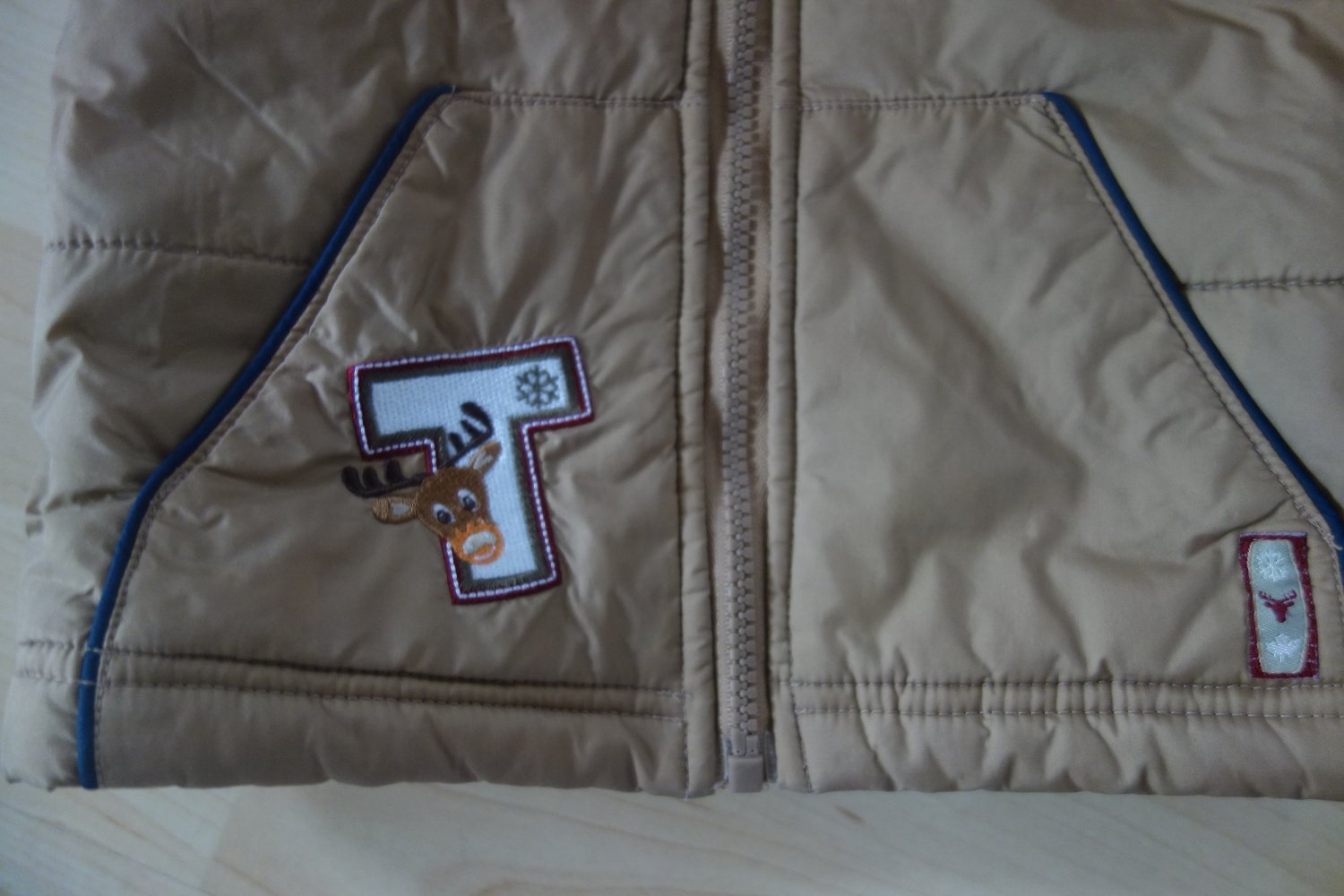 Weste braun 92 Elch Steppweste Übergang