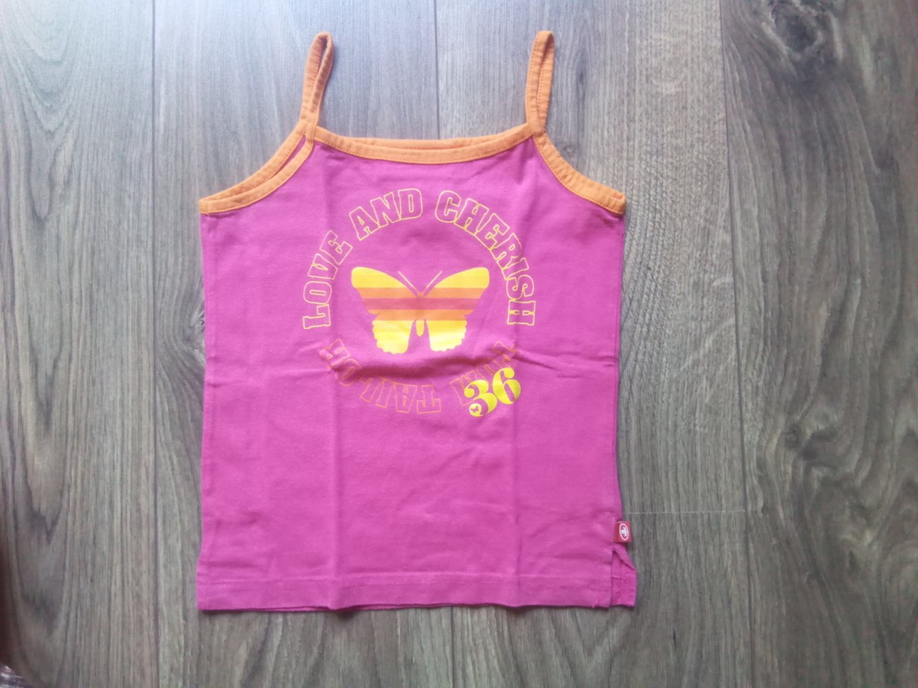 Trägertop Tom Tailor pink 104/110 100% Baumwolle