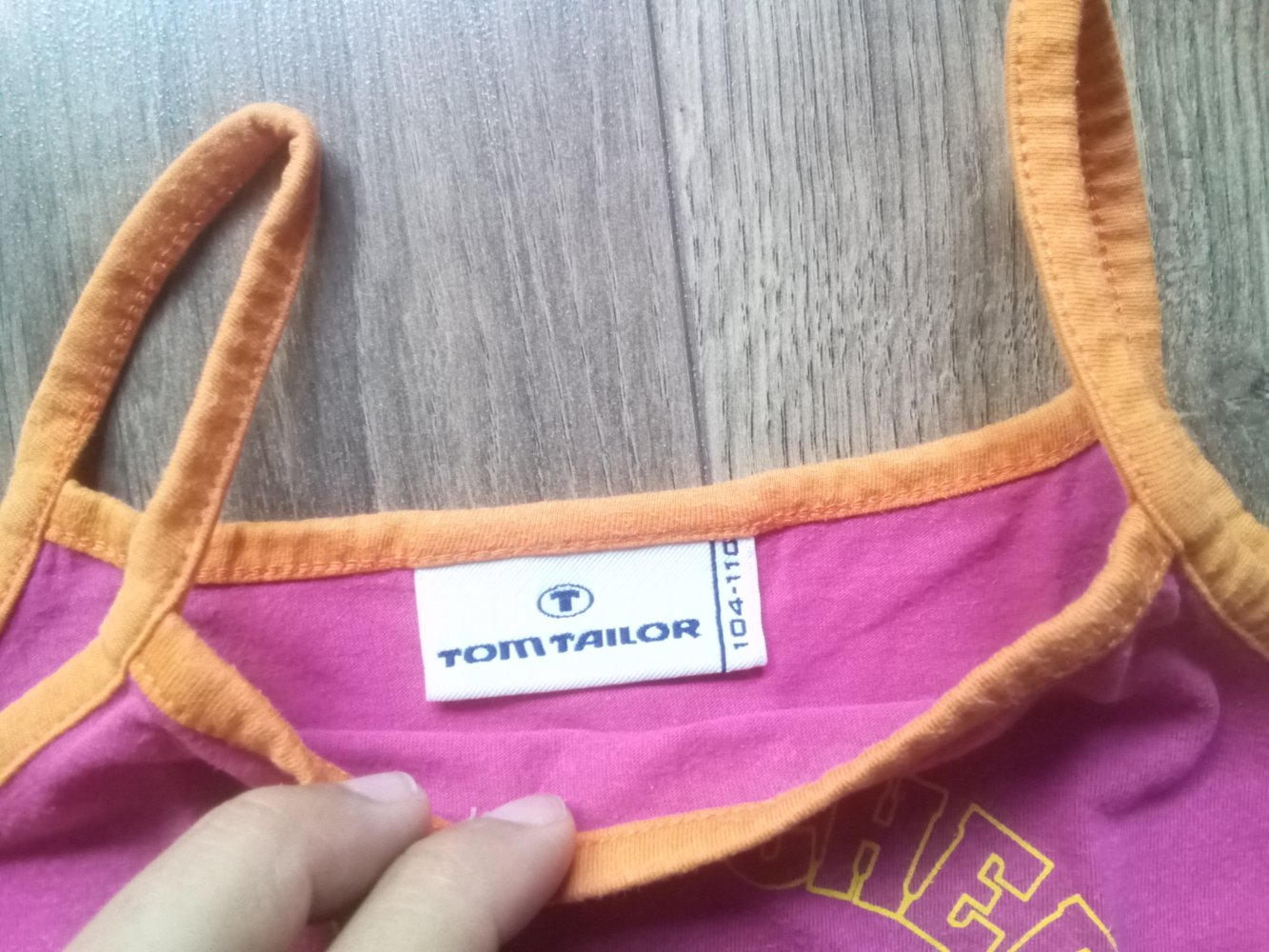 Trägertop Tom Tailor pink 104/110 100% Baumwolle