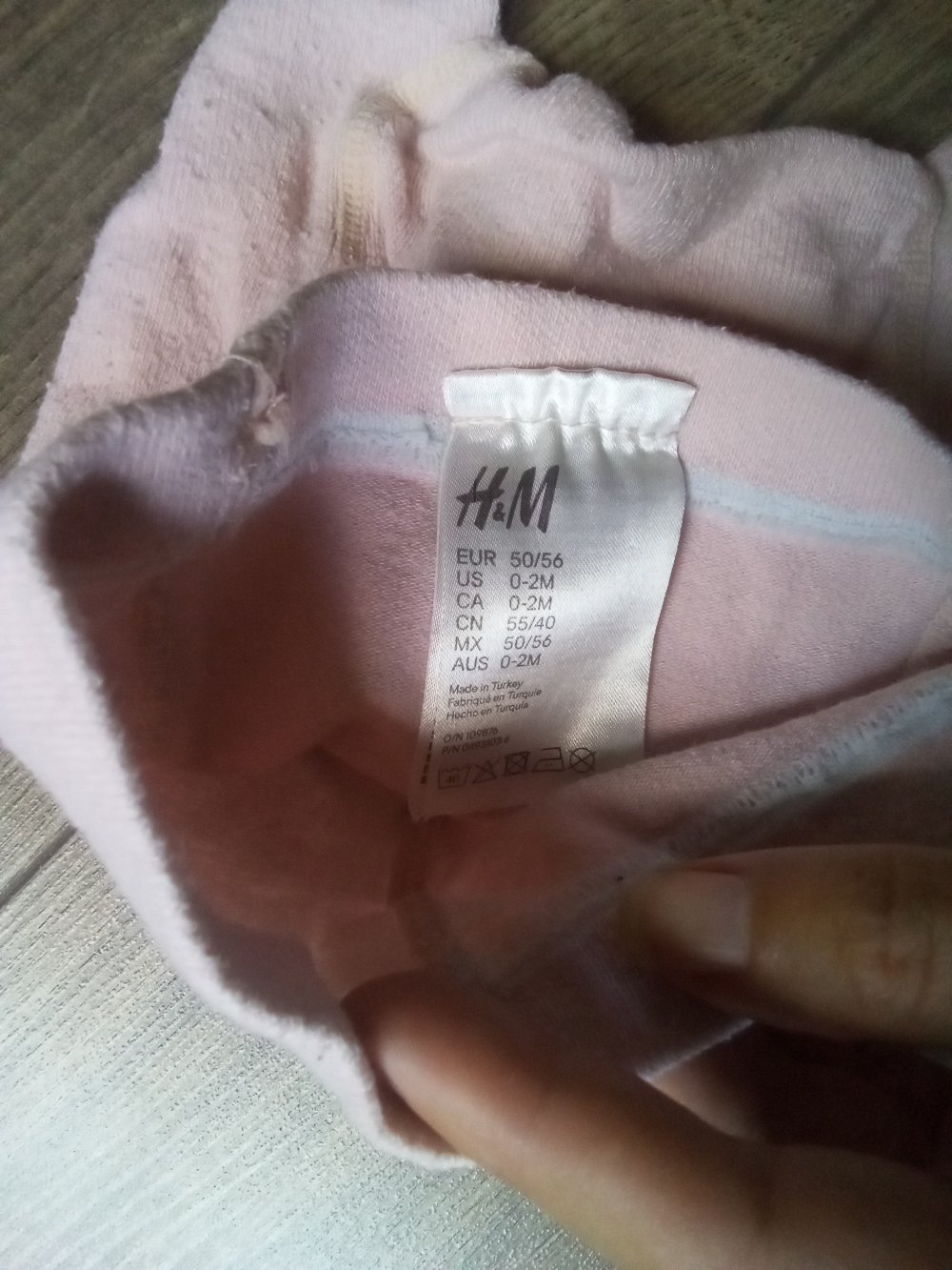 Strumpfhose rosa uni 50/56 H&M