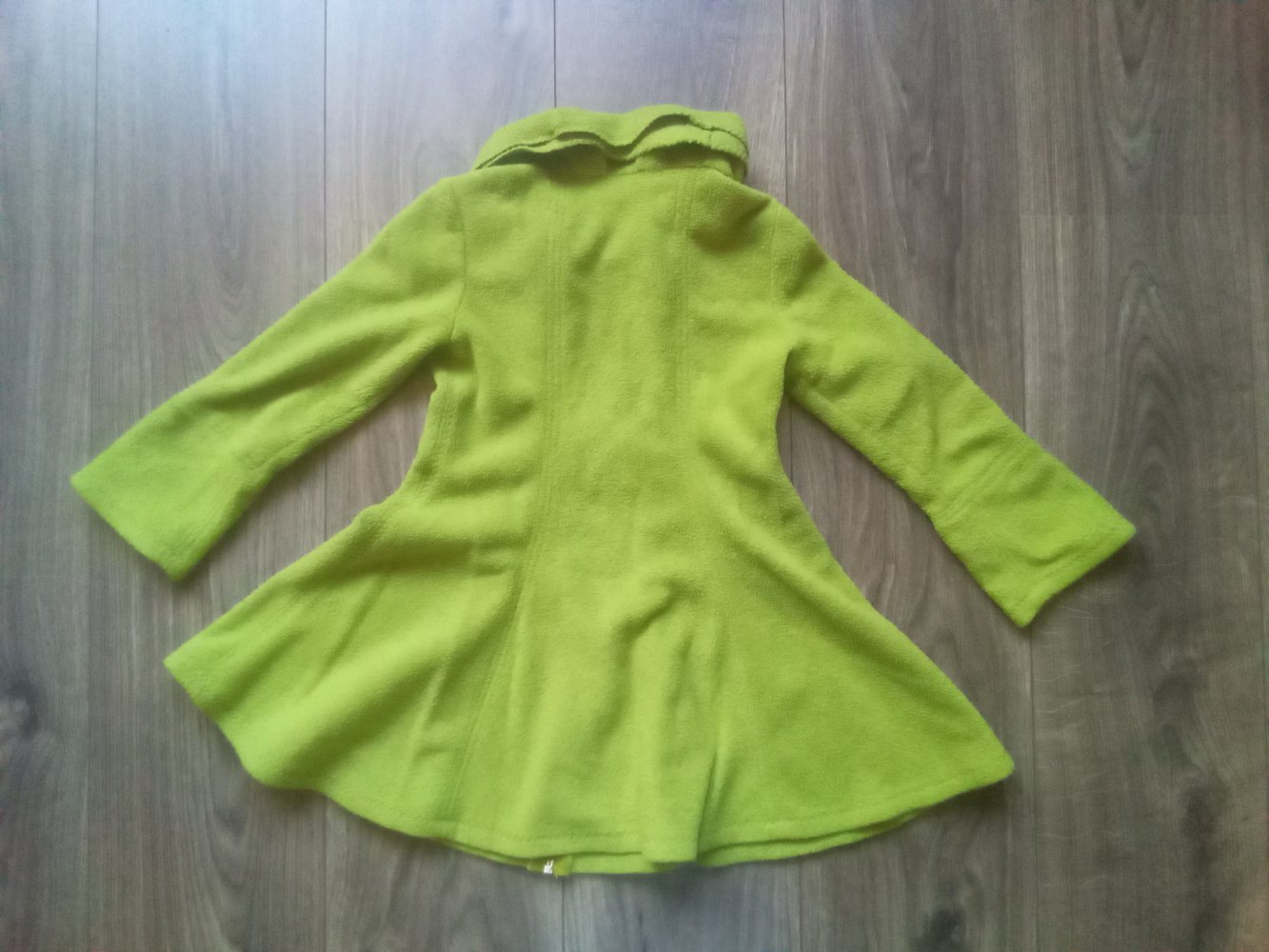 Fleecemantel handmade Prinzessin Lillifee grün 110/116 uni