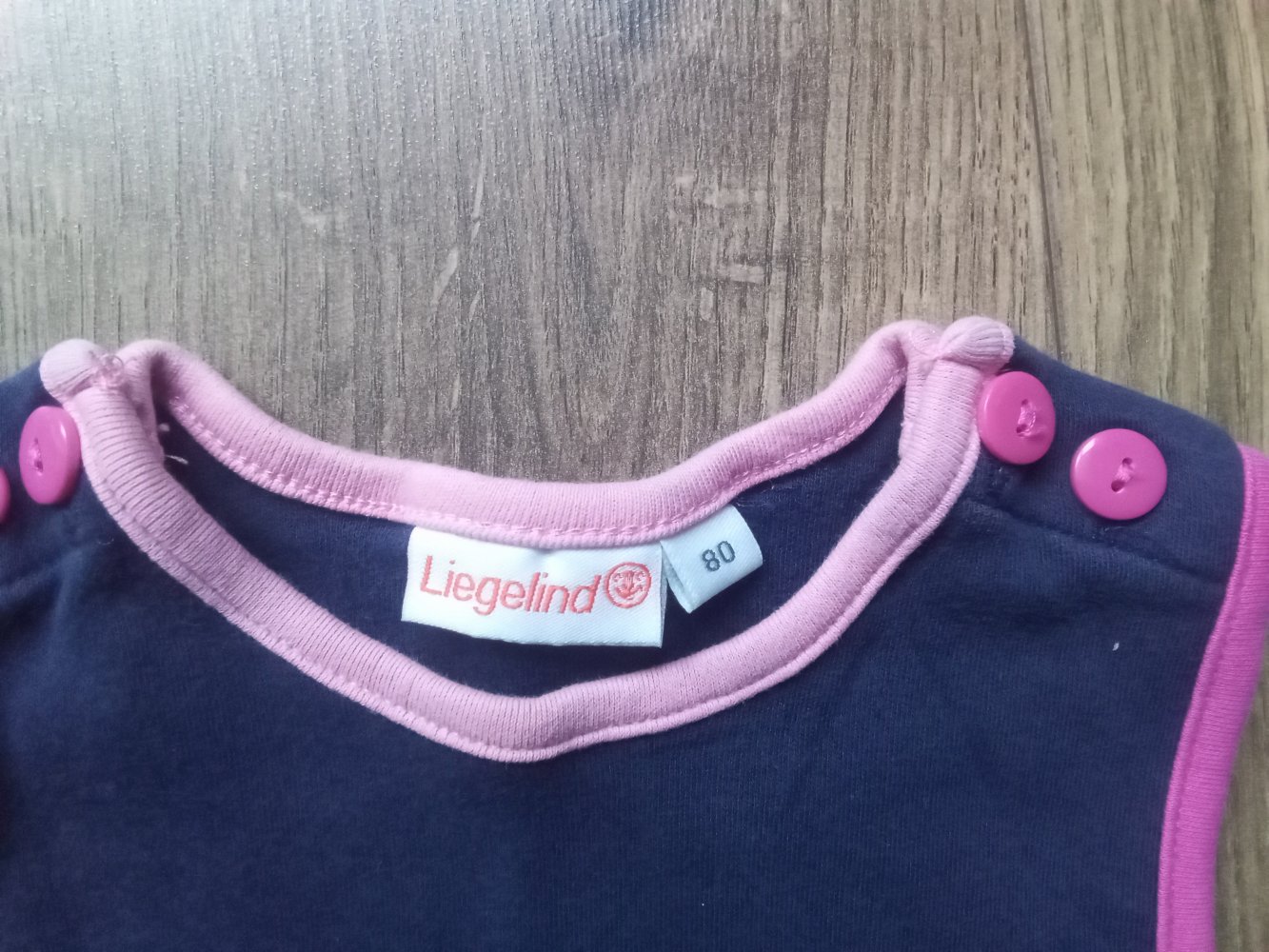 Kleid Hängerchen 80 Liegenlind 100% Baumwolle dunkelblau