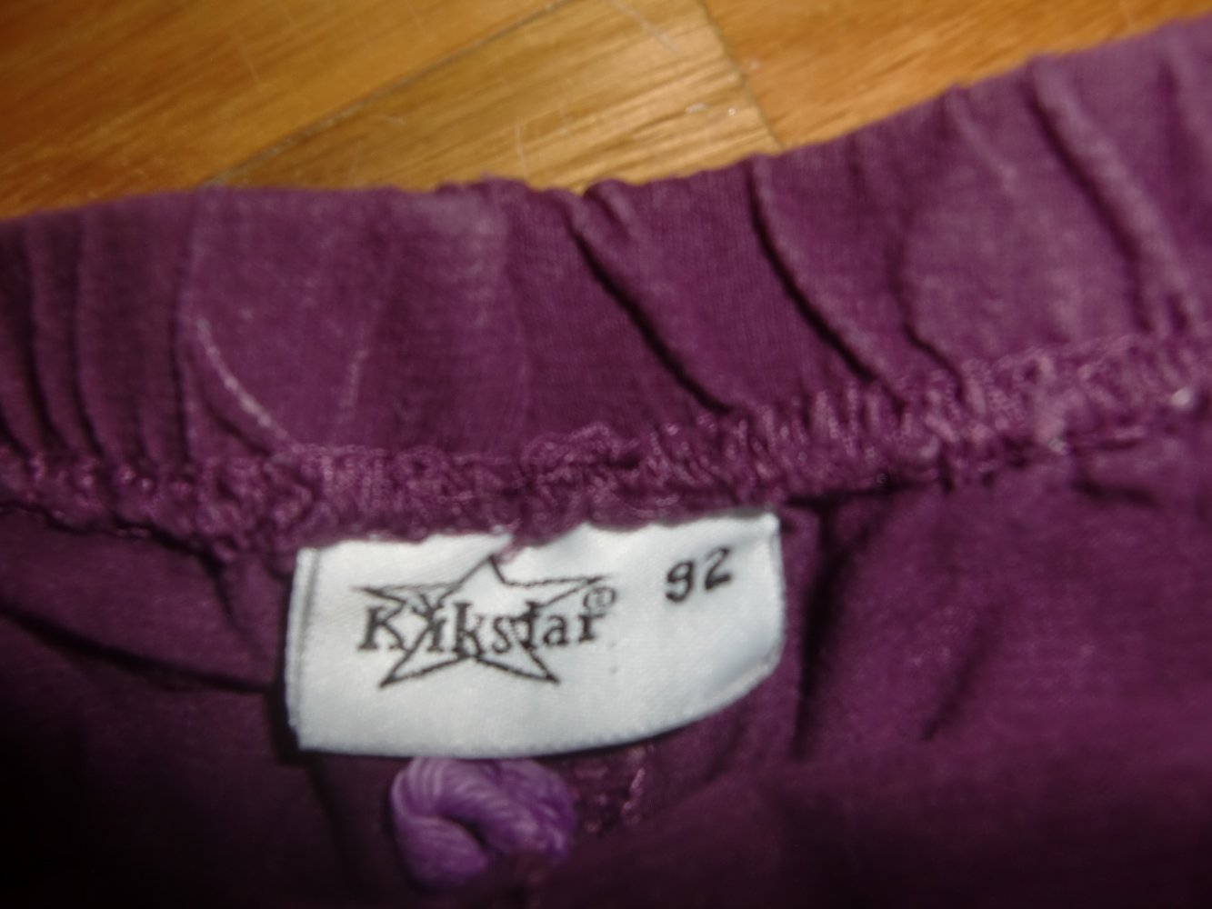 Jogginghose kikstar 92 lila Glitzer Schlupfhose