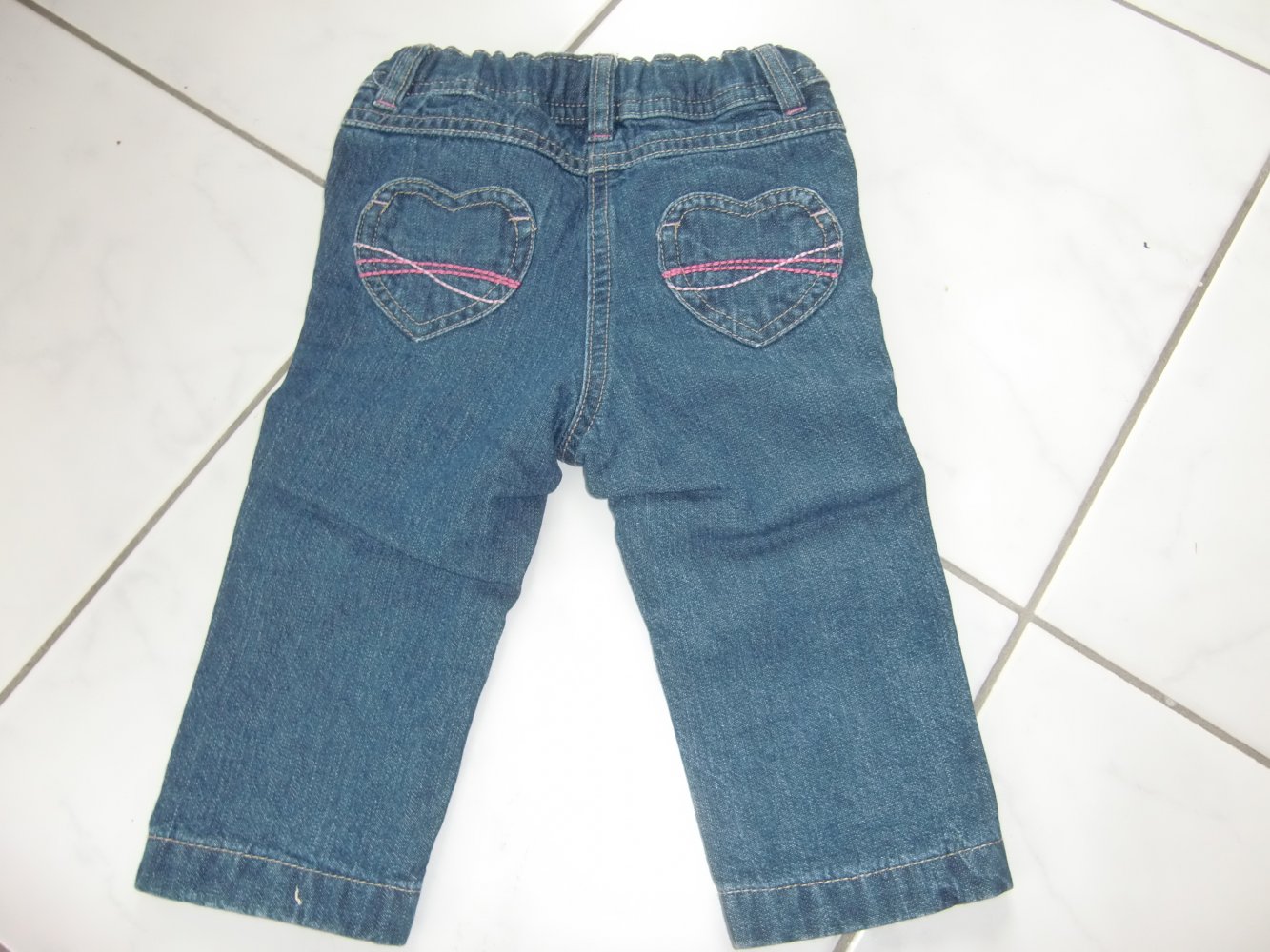 Jeans babyclub 74 Herz blau 100% Baumwolle