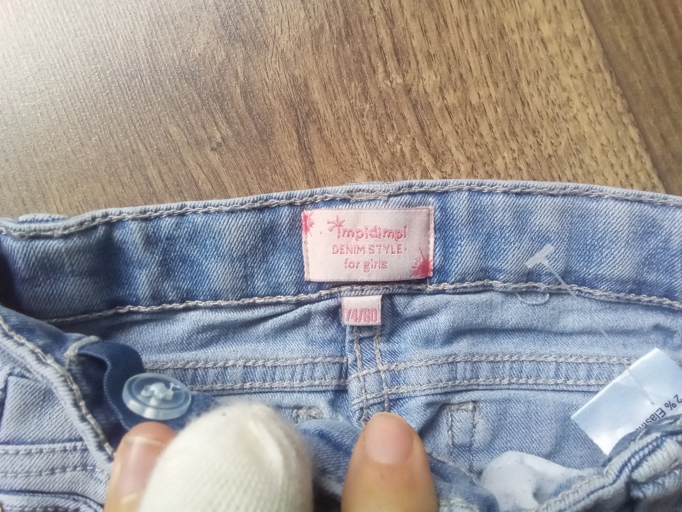 Jeans hellblau 74/80 impidimpi uni