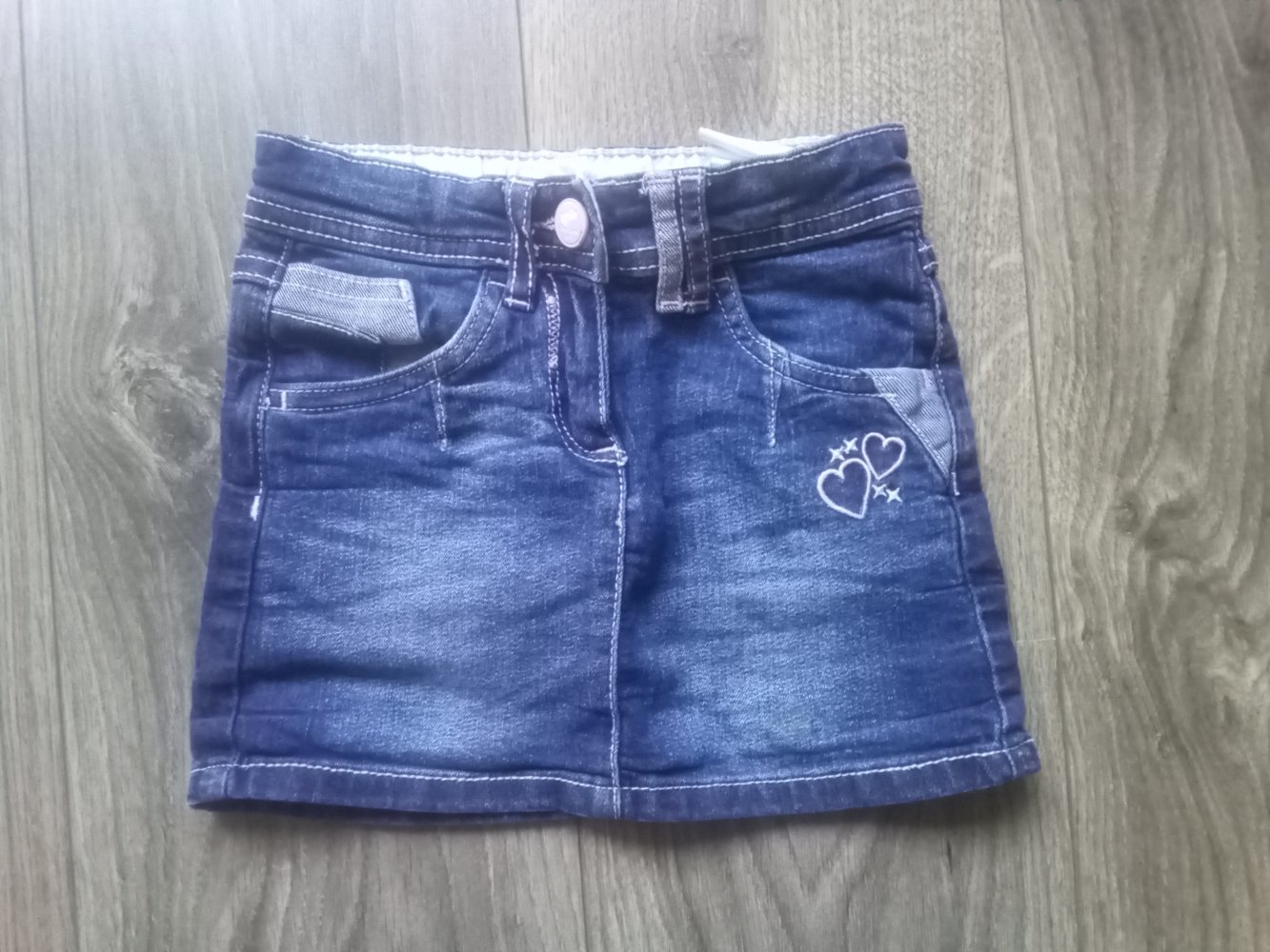 Jeansrock dopodopo Girls blau 110 Herzen