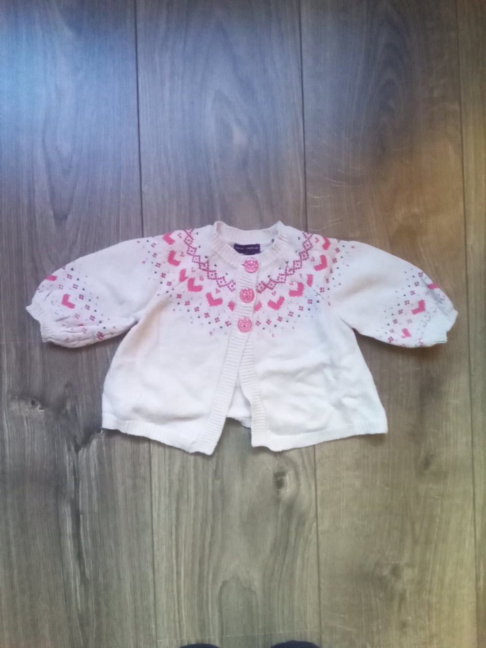 Jäckchen rosa norwegermuster 60cm sergent major