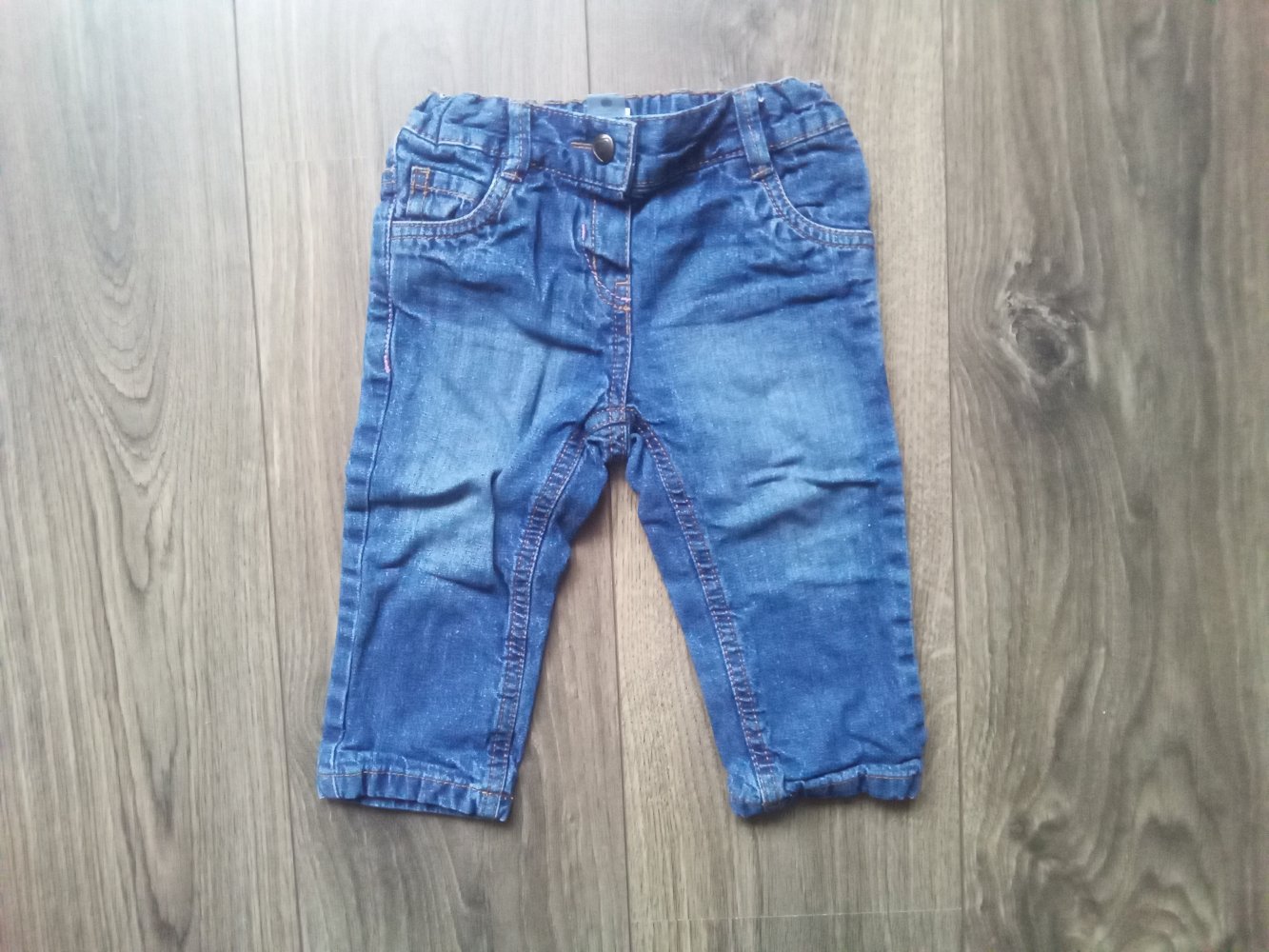Jeans blau 80 babyclub gefüttert 100% Baumwolle unisex uni