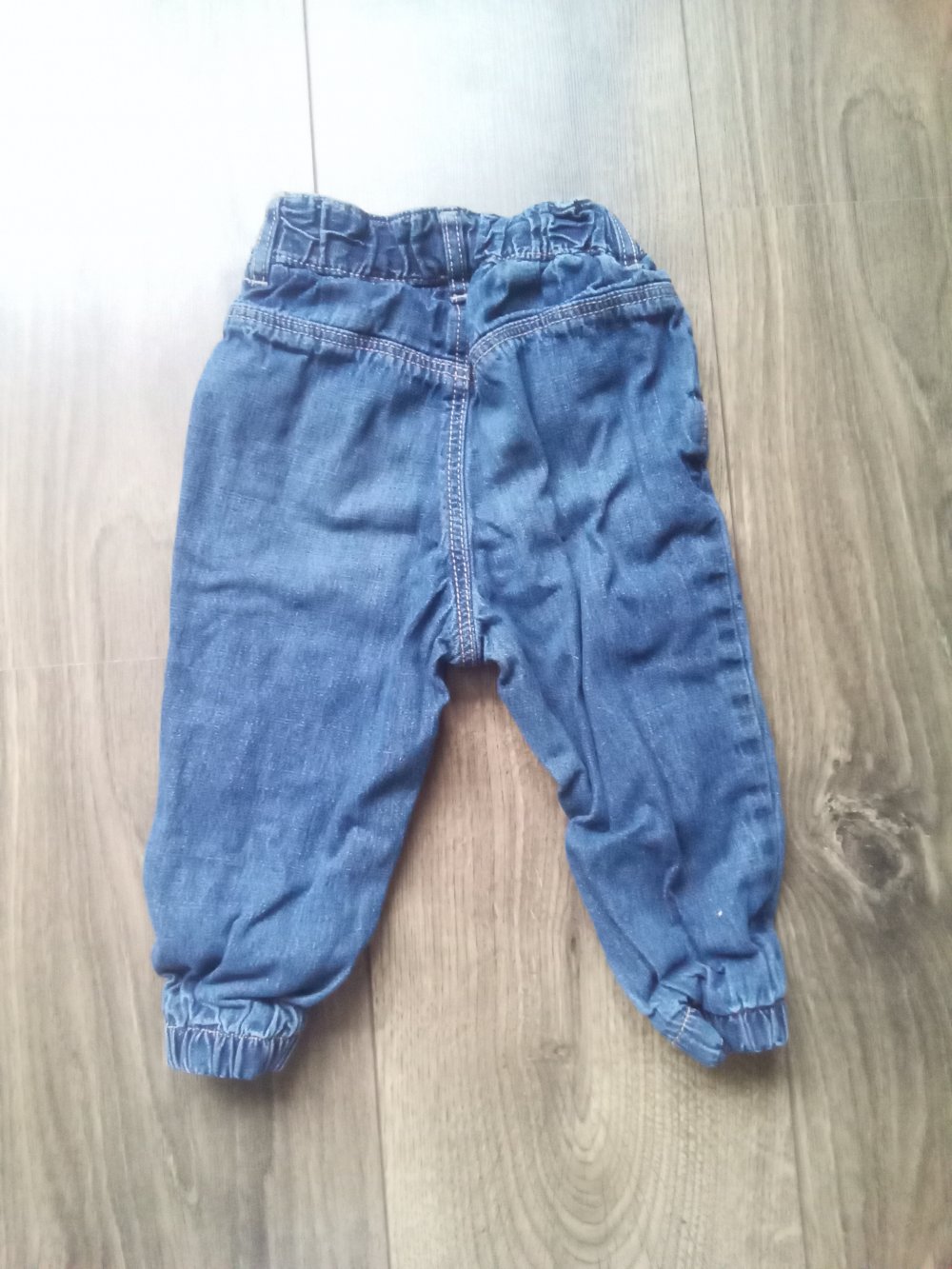 Jeans H&M 80 blau gefüttert 100% Baumwolle uni Schlupfhose