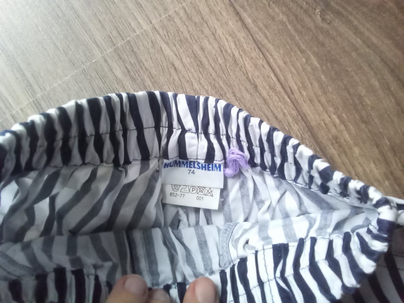 Shorts Hummelsheim 74 kurze Hose blau weiß gestreift maritim 100% Baumwolle