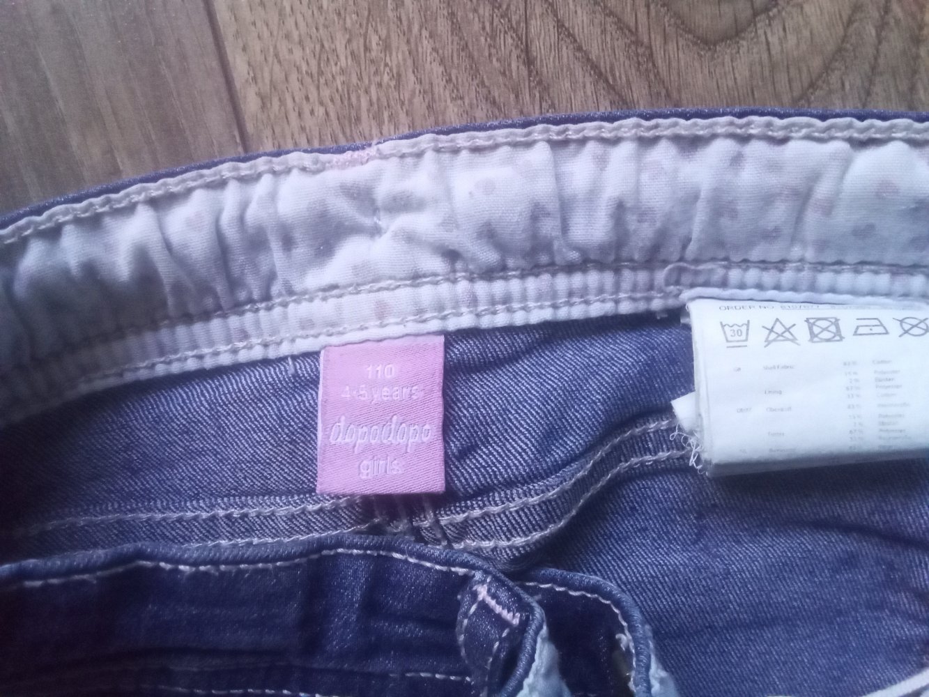 Jeansrock dopodopo Girls blau 110 Herzen