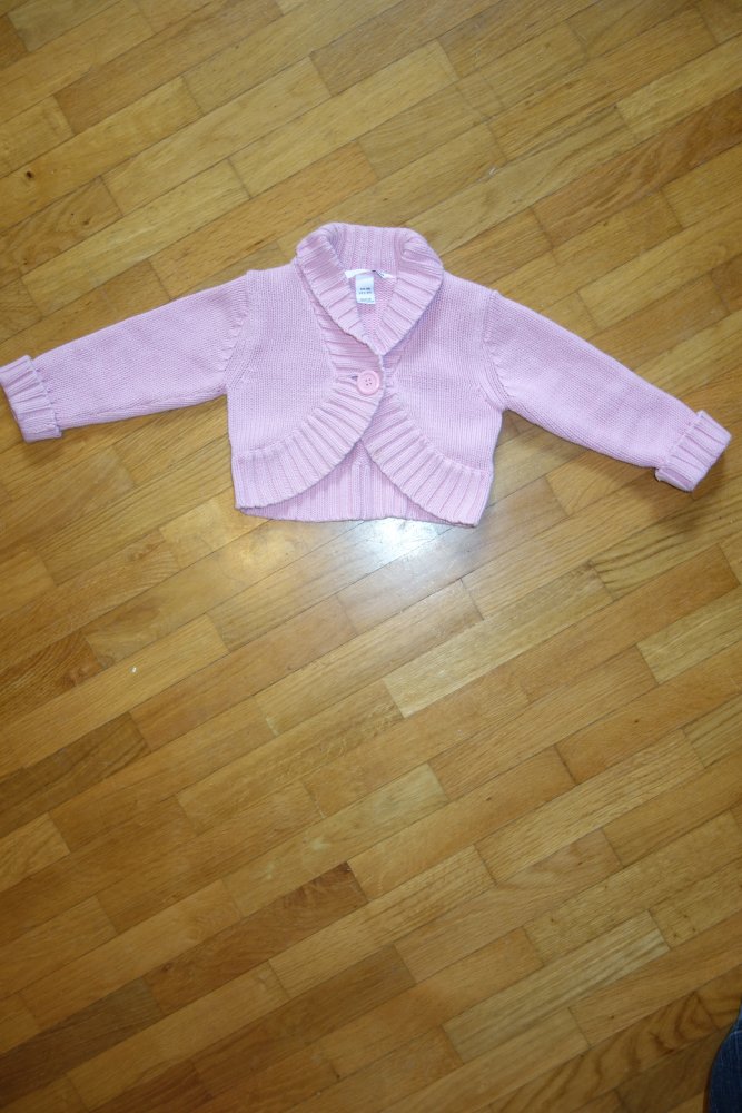 Strickjacke Strickbolero rosa H&M 98 100% Baumwolle