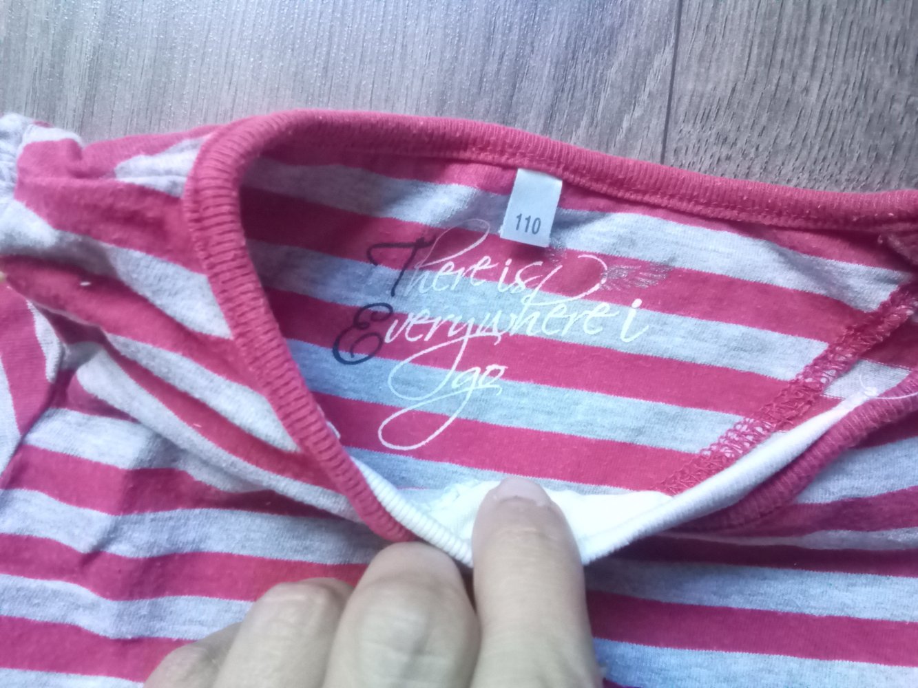 LA-Shirt rot grau gestreift 110 Palomino maritim