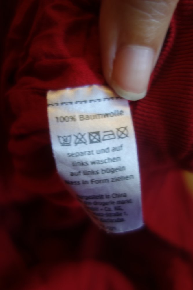 Cordkleid pusblu 104 rot 100% Baumwolle uni