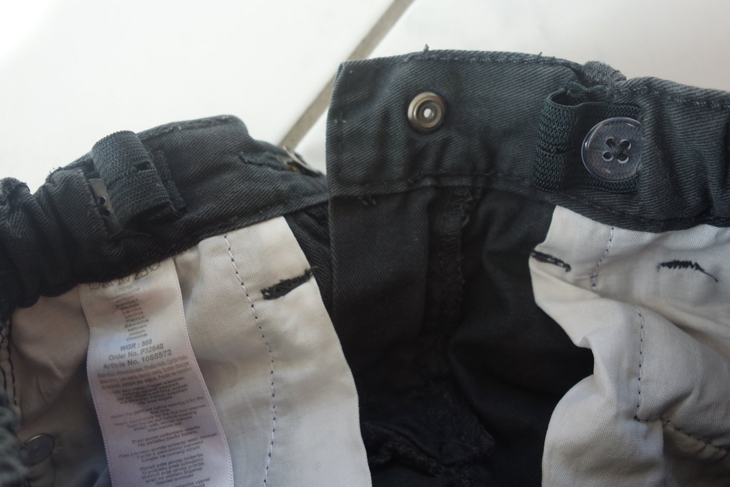 Hose schwarz 104 kiki & Koko uni 100% Baumwolle