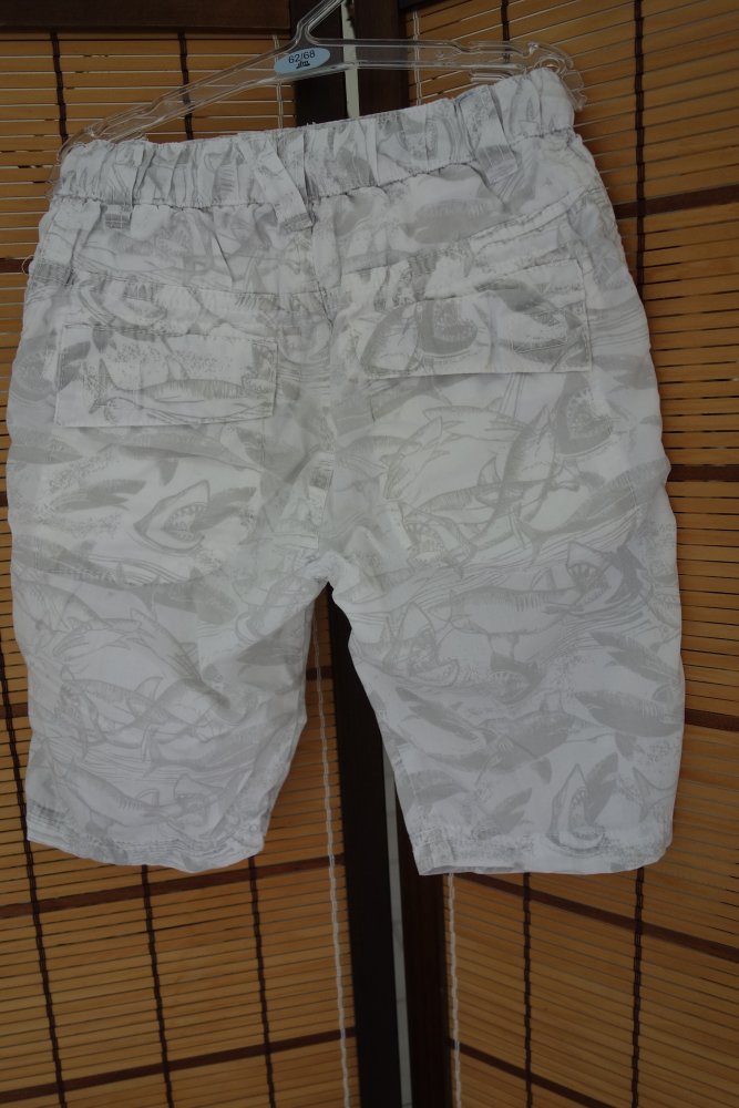 Caprihose weiß 104 H&M Haie grau