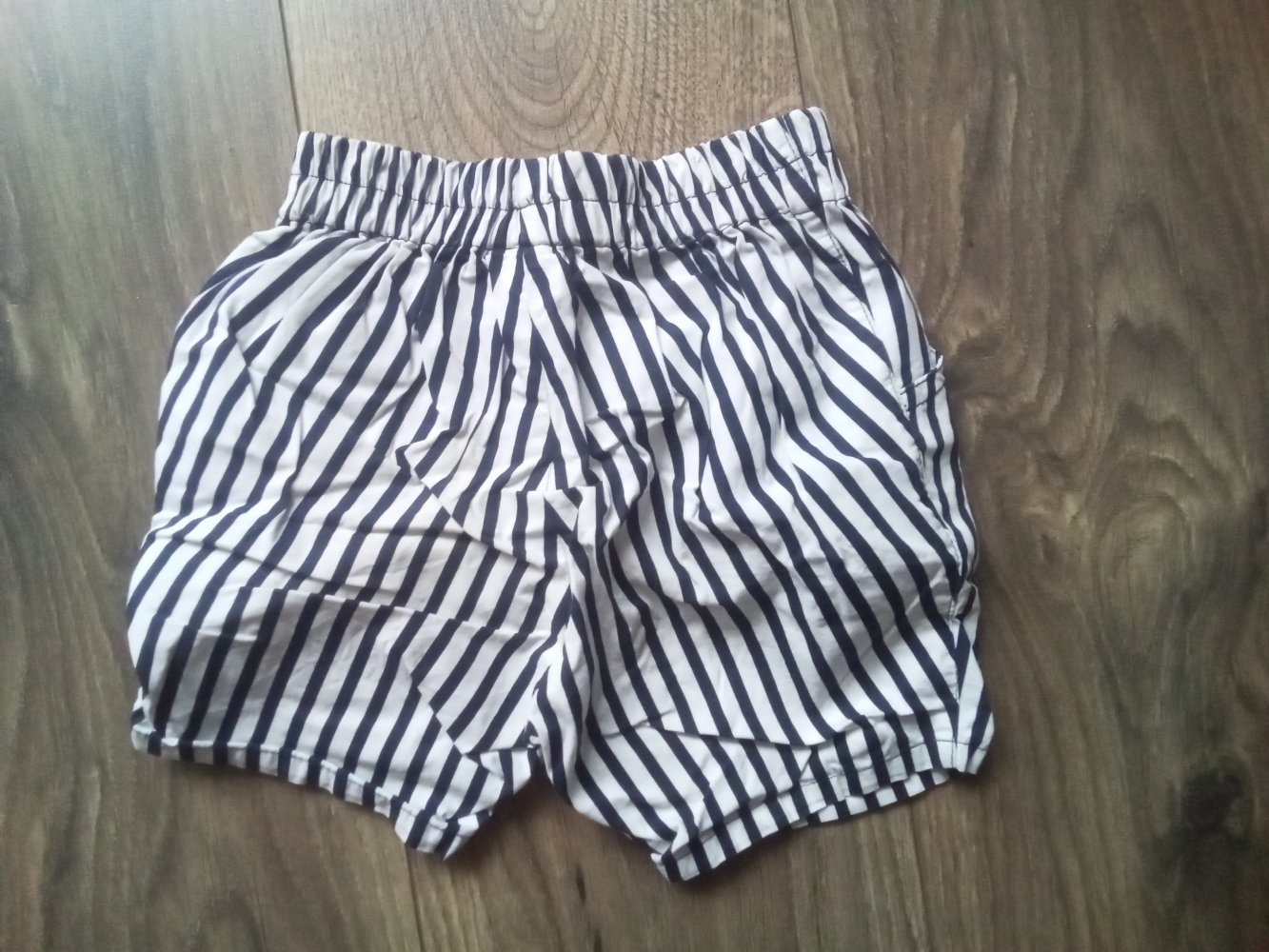 Shorts Hummelsheim 74 kurze Hose blau weiß gestreift maritim 100% Baumwolle