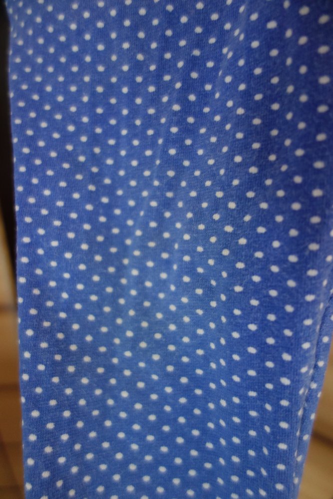 Leggings handmade blau gepunktet 110