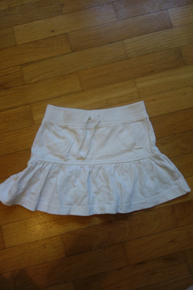 Rock weiß kik 92/98 uni 100% Baumwolle