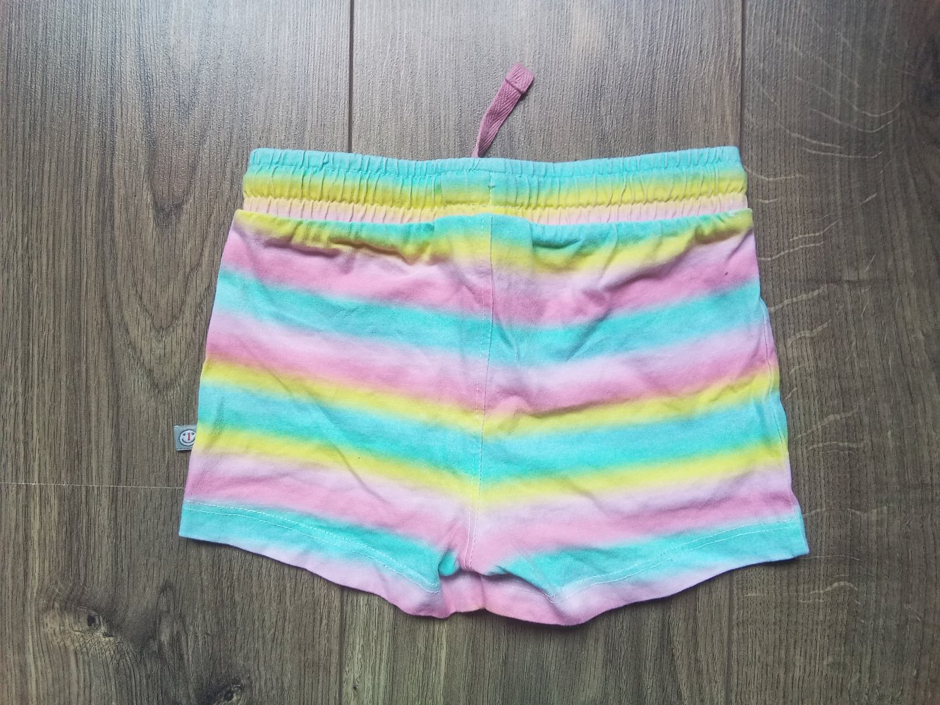 Shorts kurze Hose regenbogen bunt 86 Liegelind 100% Baumwolle