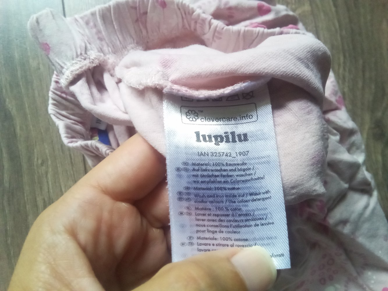 Rock 110/116 lupilu rosa 100% Baumwolle Tellerrock 