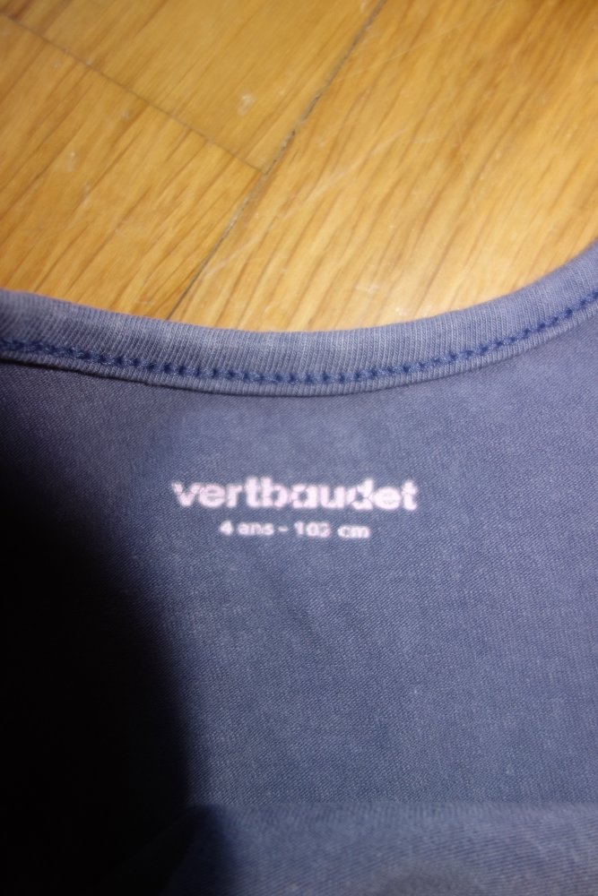 Kleid longtop vertbaudet 102cm grau 98/104